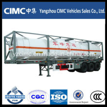 Cimc LNG Tank Container avec semi-remorque Châssis